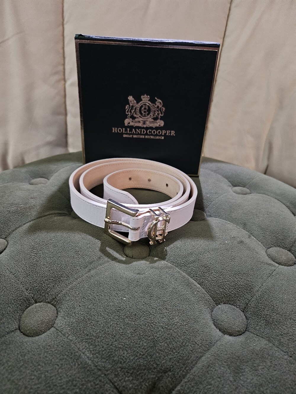 Holland Cooper Slim Logo Belt
